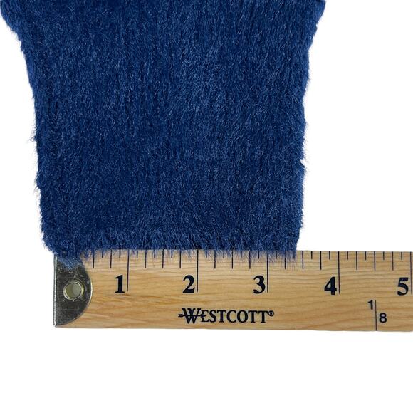 Time and Tru Fuzzy Pullover Eyelash Sweater Green Blue Buffalo Plaid Size XXL - Picture 12 of 13